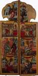 Royal Doors from an Iconostasis with the Annunciation the Eucharist and the Four Evangelists  - Hermitage